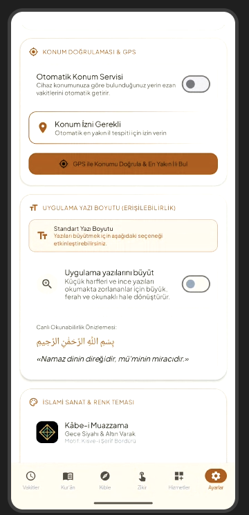 İslâmî Hizmetler Kapsamlı Liste